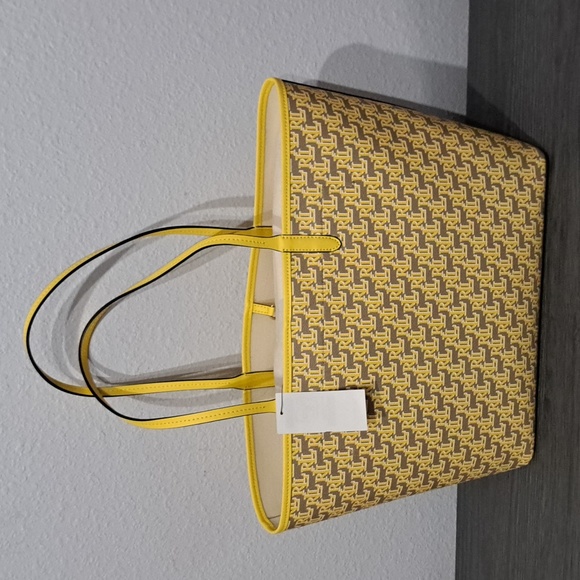 Lauren Ralph Lauren Collins 36 Signature Logo Monogram Medium Tote Bag - Picture 7 of 9